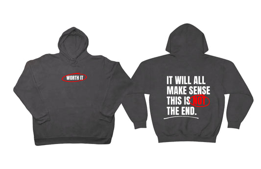 Black Worth It Hoodie